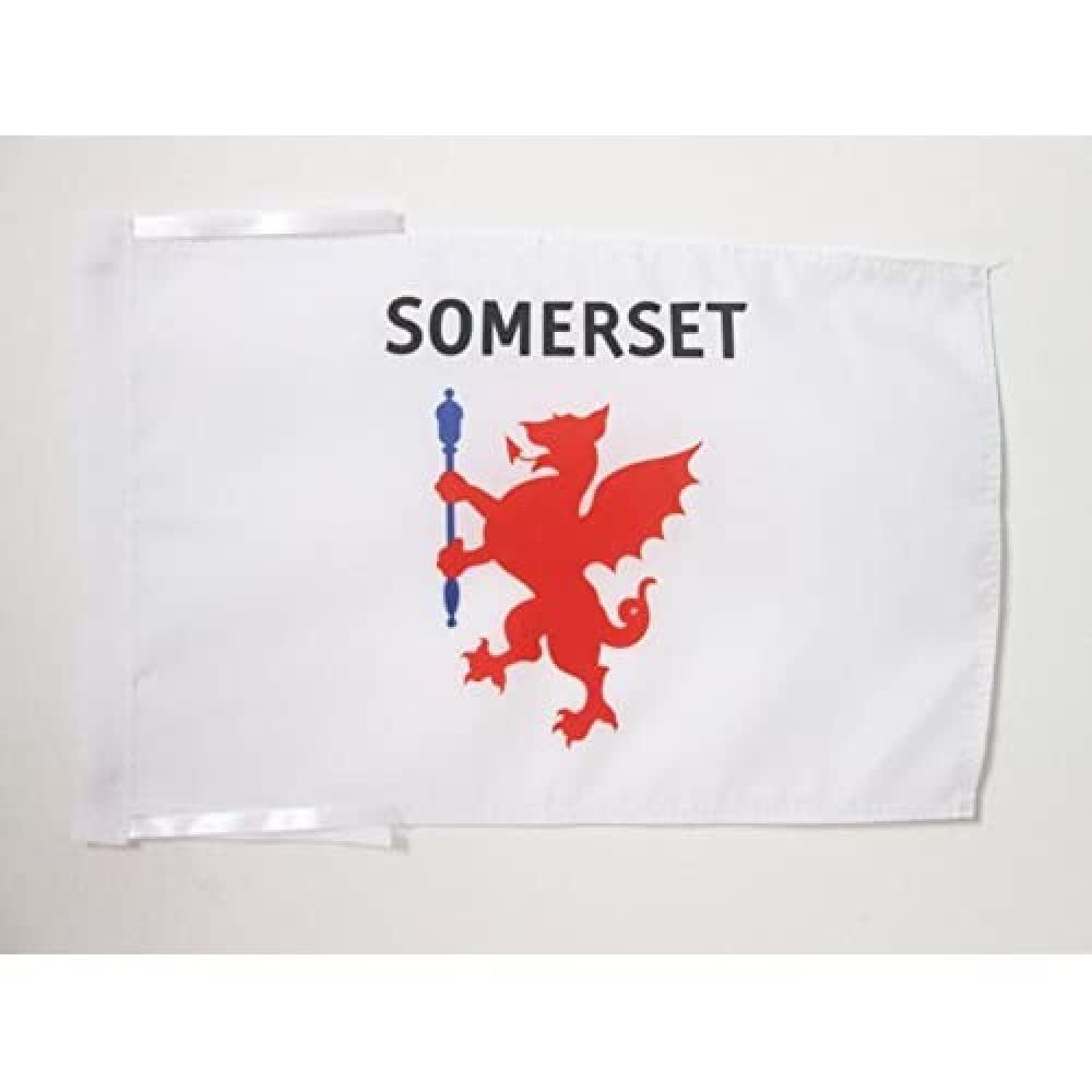 AZ FLAG - Somerset Old county Flag - 18'' x 12'' - 100% Polyester County of Somerset - England Small Banner with Two Cords - Fade Resistant - Vivid Colors - 18x12 in - 45x30 Cm โ image 1
