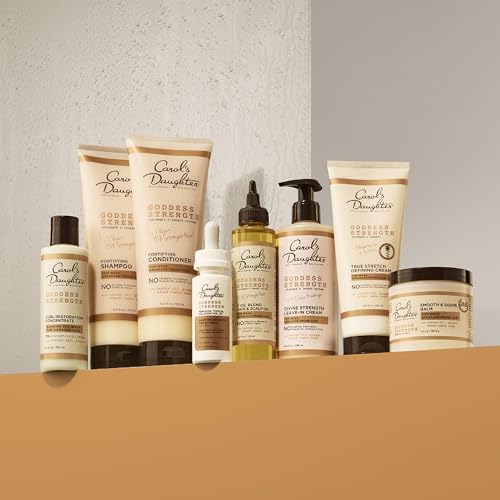 CAROL’S DAUGHTER GODDESS STRENGTH LEAVE IN CONDITIONER CREAM, 10 FL OZ – STRENGTHENING AND MOISTURIZING FOR WAVY, CURLY HAIR