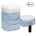TAILI Jumbo Vacuum Storage Bags Space Saver Bags 6 Cube Vacuum Clothes 80% Space Saving Storage Seal Bags with Pump for Pillow Comforters Bedding(31x40x15in/304L) Pillow, Bedding, Blanket, Clothes