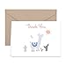 Paper Frenzy Llama Thank You Note Cards and Kraft Envelopes - 25 pack