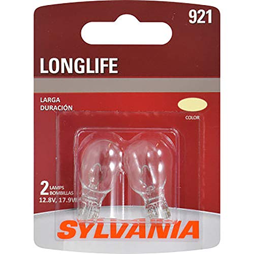 SYLVANIA - 921 Long Life Miniature - Bulb, Ideal for Interior Lighting - Cargo and License Plate (Contains 2 Bulbs)