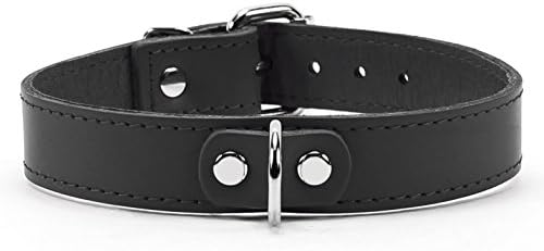 Alexis Collar Premium Full Grain Leather Handmade Choker (Black)