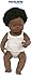 Miniland Doll 15'' African Girl (Box) - Made in Spain, Anatomically Correct, Quality