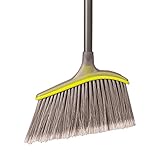 Casabella Wayclean Wide Angle Broom, Gray