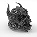 eejart Stainless Steel Skull Ring Knights Templar Helmet Warrior Ring for Men