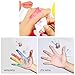 Ansley&Hosho 8 Rainbow Color Washable Craft Ink Pad for Fingerprints Birth Footprint Rubber Stamps Partner DIY for Office Usage Kids Gift