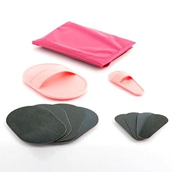 Shop Story – Set mit Handschuhen zur Epilierung, Peelingscheiben, weich, 100 % natürlich, manuelle Rasur, für Herren und Dame