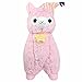 Alpacasso 17'' Pink Plush Alpaca, Cute Stuffed Animals Toys.(Nightcap)