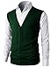 H2H Mens Casual Slim Fit Solid Texture Button-Front Lightweight Sweater Vest