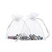 Bezall 100Pcs Organza Bags 3x4 inches White, Small Mesh Jewelry Gift Bags Drawstring Wedding Favor Bags Christmas Party Candy Pouches