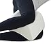 Milliard Leg and Knee Pillow Contour Memory Foam with Ultra Soft Velour Washable Cover; Orthopedic Separator for Sciatica, Pregnancy, Leg and Hip Pain Relief