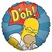 Single Source Party Supplies - 18" Homer Simpson Doh! Mylar Foil Balloon