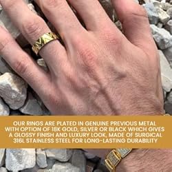 AUTHENTIC MAN-IQUE’s Handmade Plated Tri-Ring