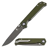 KIZER Knives Pocket Knife with Green Clip G10 Handles Material EDC Folding Knife, Begleiter V4458A2