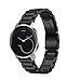 Balerion-Adjustable Solid Stainless Steel Band with Durable Folding Clasp for Withings Steel HR 36MM-Steel Black 36MM