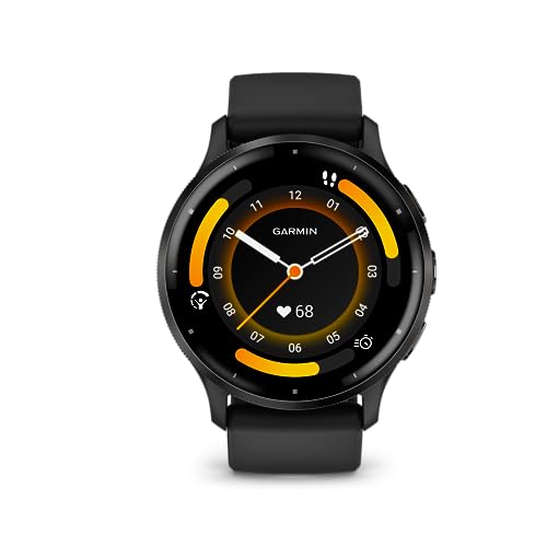Garmin Venu 3, Smartwatch AMOLED 1,4", Cassa 45mm, Microfono e Speaker, Musica, GarminPay, +30 App sport, GPS, Cardio, SpO2, Autonomia 14 giorni, Black & Slate