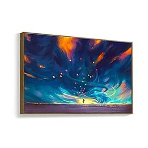 Framed Canvas Wall Art for Living Room, Bedroom Fantasy Idea Paintings Canvas Prints for Home Decoration Ready to Hanging - 16x24 inches