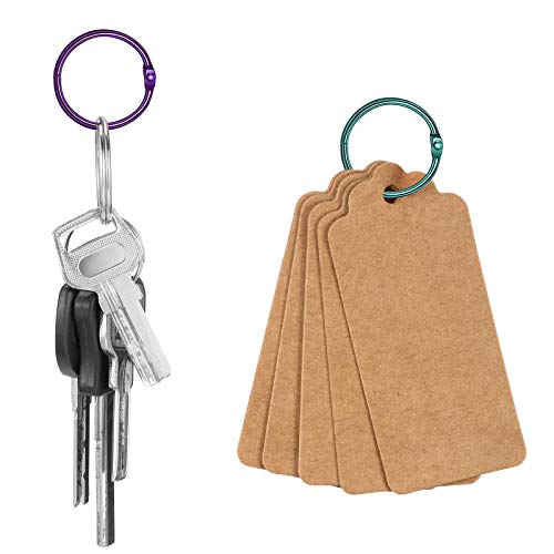 60 Pack Metal Loose Leaf Binder Ring 1.2 Inch Paper Binder Rings Office