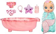 BABY born Surprise Mermaid Surprise – Baby Doll with Teal Towel with 20+ Surprises, Multicolored