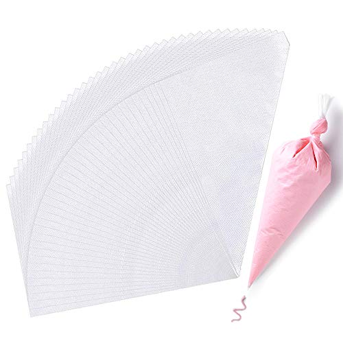 Piping Bags Pastry Bag 100 Pcs Disposable Plastic Piping Bag Icing Bags For Dessert Cake Decoration Buttercream Pipe The Tray Bakers