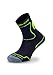 Rollerblade Performance Kids Socks, Inline Skating, Multi Sport, Black and Green, Small