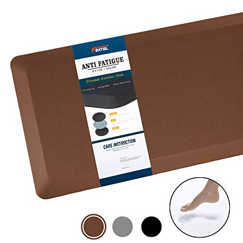 Sky Solutions Anti Fatigue Mat 3/4″ Cushioned Kitchen Rug and