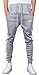 Keybur Mens Jogging Pants Tracksuit Bottoms Running Trousers Hiphop Dance Jogger (XXL, Light Gray)