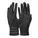 Womens Winter Gloves, Warm Soft Fleece Lined Suede Gloves, Touchscreen Texting by REDESS, Black Line