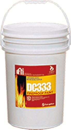 DC-333 Fireproof Paint For Use on Eaves, Wood, Gypsum (DryWall), and OSB 5 Gallon Bucket DC333