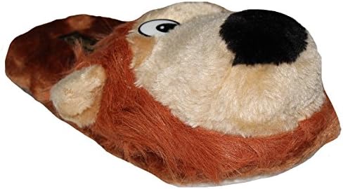 Women's Animal Head Plush Slipper, Indoor Home House Slippers, Shoes (L, Lion)