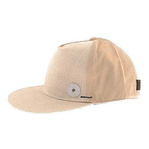 G-Star Raw BRAD NY Linen Cap Hat in Beige Size M