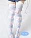 SzBlaZe Summer Thin Velvet Women's Kawaii Anime Print Slim Over the Knee Stockings (Pack of 1 Pair) Suit For Size 35 to 38 (D.VA Print 2)