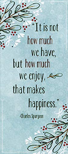 Makes Happiness Quote Package of 8 Christmas Gift Card/Money Holders