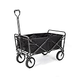 Mac Sports WTC-145 Collapsible Outdoor Folding Wagon, Black
