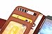Cadorabo Case works with Nokia Lumia 920 in SADDLE BROWN (Design BOOK STRUCTURE) – with 2 Card Slots – Wallet Case Etui Cover Pouch PU Leather Flip