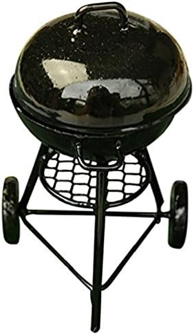 1:12 Mini Furniture Model Barbecue Scene Outdoor Grill Bbq Trolley