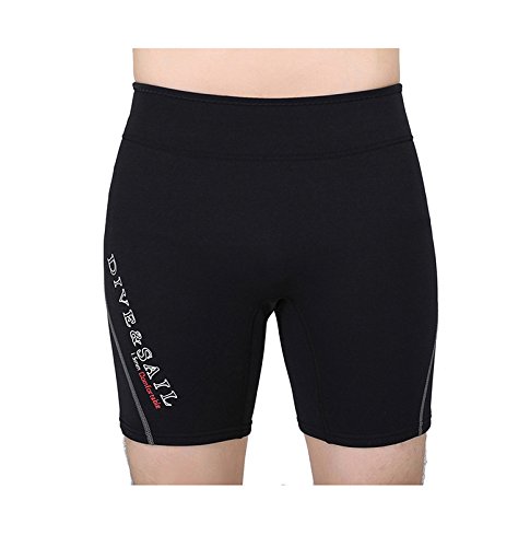 Lovache 1.5MM Neoprene Wetsuit Diving Shorts Pants Rash Guard for Men