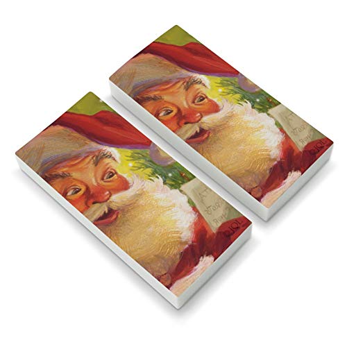 Christmas Holiday Note Left for Santa Eraser Set of 2
