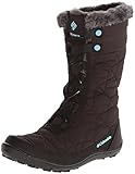 Columbia Minx Mid II WP Snow Boot (Little Kid/Big Kid), Black/Iceberg,7 M US Big Kid