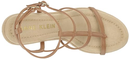 ANNE KLEIN WOMEN’S SANDY WEDGE SANDAL, TAN, 9