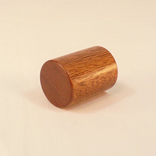 Lamp Finial, Mahogany, Drum Pattern 2