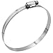 Cambridge Worm Gear Hose Clamps SAE Size 52, Adjustable 2 13/16-in to 3 3/4-in, Stainless Steel Band and Housing, Zinc Plated Screw, 10 Pack