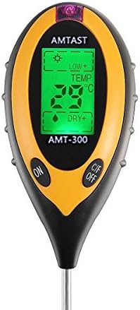 Amtast K136 003 4 Parametre Toprak Ph Nem Isi Isik Olcer Siyah Amazon Com Tr