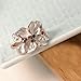 Yoursfs White Flower Cocktail Rings for Lady Colorful Cubic Zirconia Rings for Women 18K Rose Gold Plated Jewelry Gift