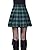 Yeokou Women's Casual A Line Pleated Check Plaid Mini Short Tartan Skirt