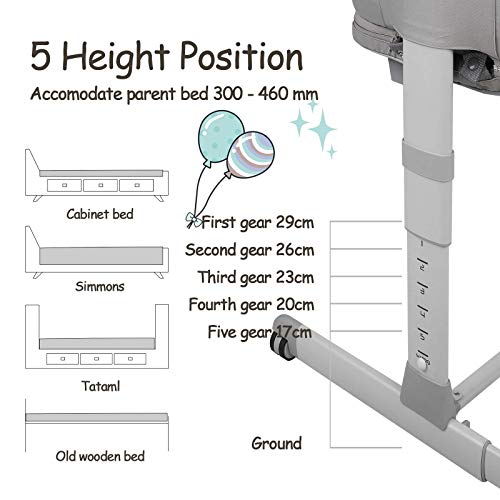 4 in 1 Baby with Wheel, Bedside Sleeper Portable
