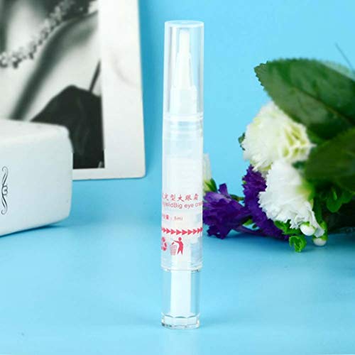 5ml Waterproof Natural Adhesive Glue, Waterproof Long Lasting Adhesive Glue Double Eyelid Glue for Creating Natural Double Eyelids Girls/Women Beauty