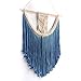 BlueMake Macrame Wall Hanging Tapestry Hand Woven Pendant Decoration House Ceremony Living Room Home Furnishing Accessories (Blue)