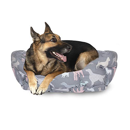 fringe dog bed large