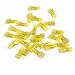 Ginsco 110pcs Male Yellow 12-10 Gauge Nylon Fully-Insulated Quick Disconnects Wiring Spade Wire Crimp Terminal
